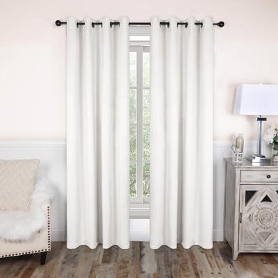 Superior Modern Solid Washable Room Darkening Curtains, Set of 2 Panels
