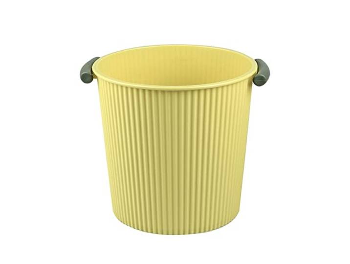 Haushaltsmülleimer Runder, Oben Offener Mülleimer for Zu Hause(Green,9L)