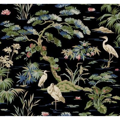 Ronald Redding Bridgewater Black Wallpaper