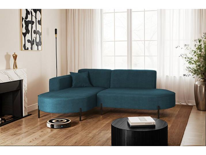 Kaiser Möbel Ecksofa Sofa L-Form Designer Modena Rein stoff Noel, Quelle, Poso
