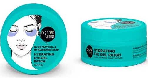 Organic Shop Hydrating Eye Gel Patch Blue Matcha Hyaluronic Acid 60uds