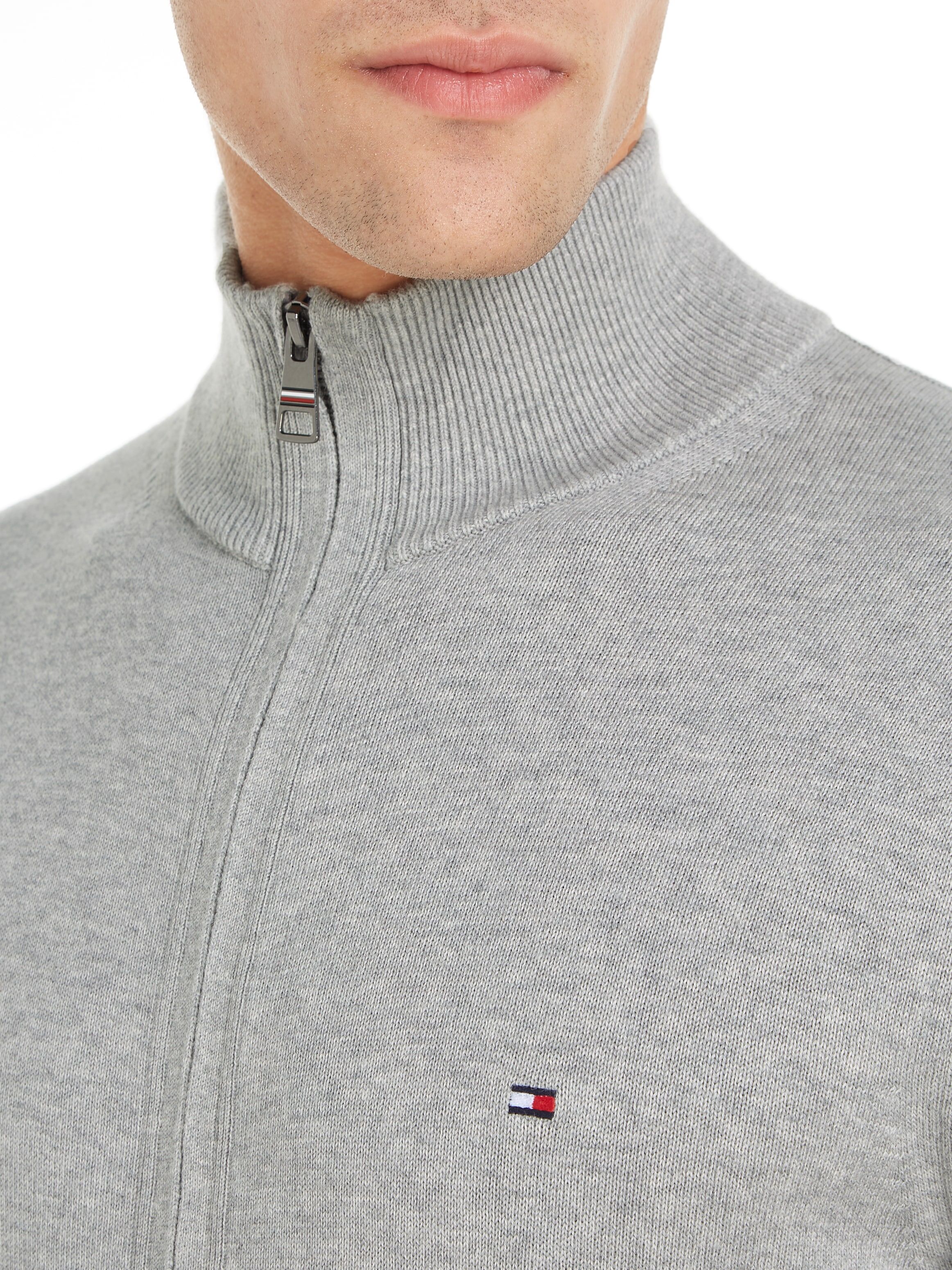 Tommy Hilfiger "PIMA ORG CTN CASHMERE ZIP THRU"