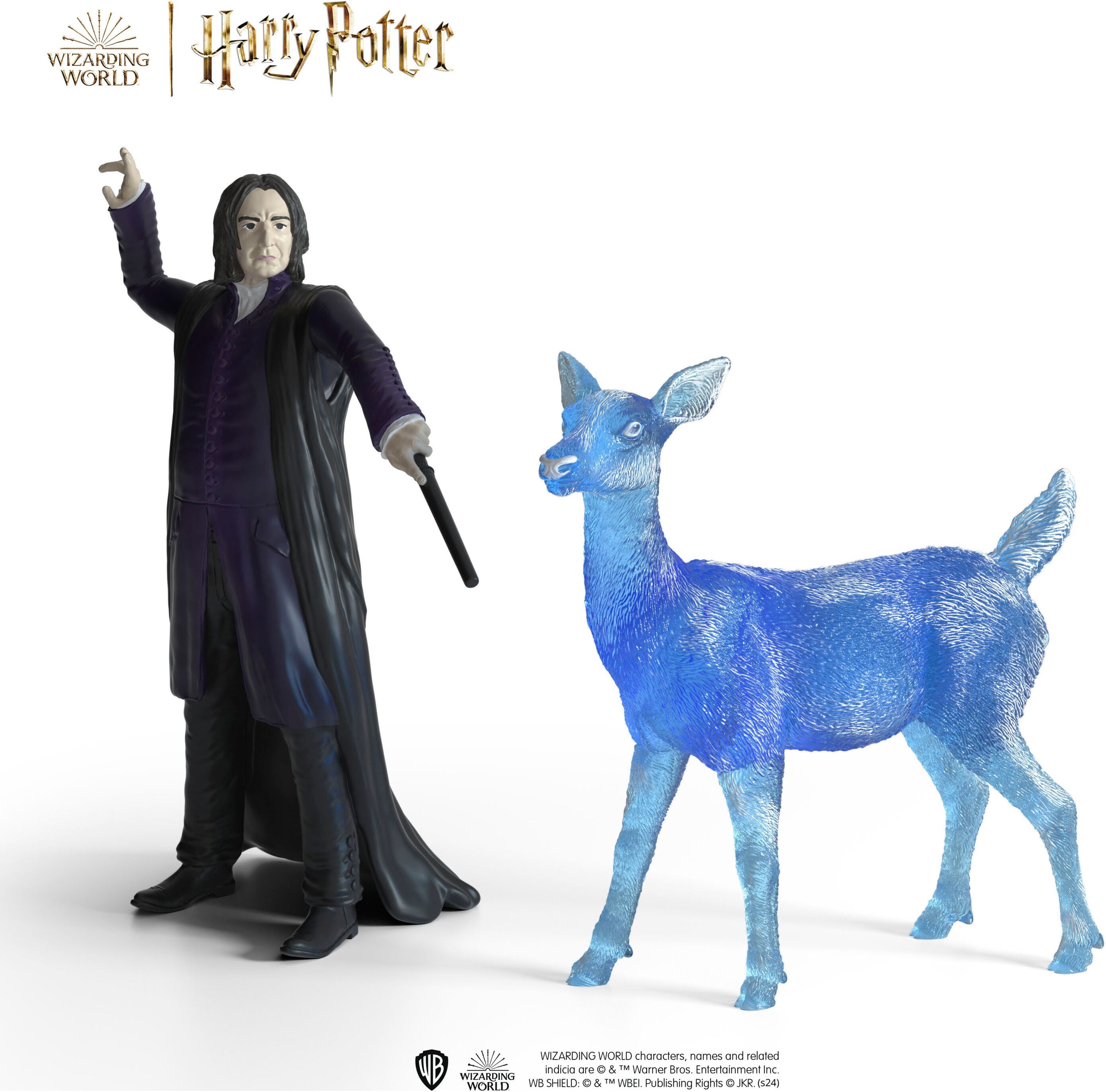 Spielfigur SCHLEICH "WIZARDING WOLRD™, Professor Snape & Patronus (42683)", bunt, Spielfiguren, Kinder, Kunststoff, Spielfigur