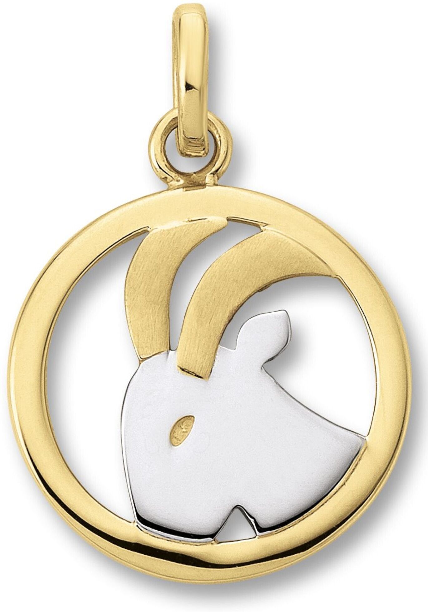 Sternzeichenanhänger ONE ELEMENT "Steinbock Sternzeichen Anhänger aus 333 Gelbgold", gold, Schmuckanhänger, Damen, Steinbock, Gelbgold 333, Sternzeichenanhänger, Astro