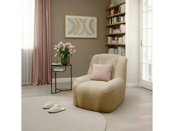 Livetastic Sessel 100 034, Taupe, Kunststoff, 77x82x93 cm, Made in EU, FSC Mix, Wohnzimmer, Sessel, Sonstige Sessel