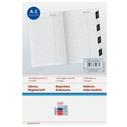 5x Ridoide, Agenda, Rido Uni Adressregister 7048040.2 10,4x15,3cm (10.5 x 15.5 cm, 1 Monat / 2 Seiten)
