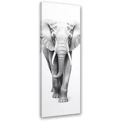 WANDBILD monochromer elefant