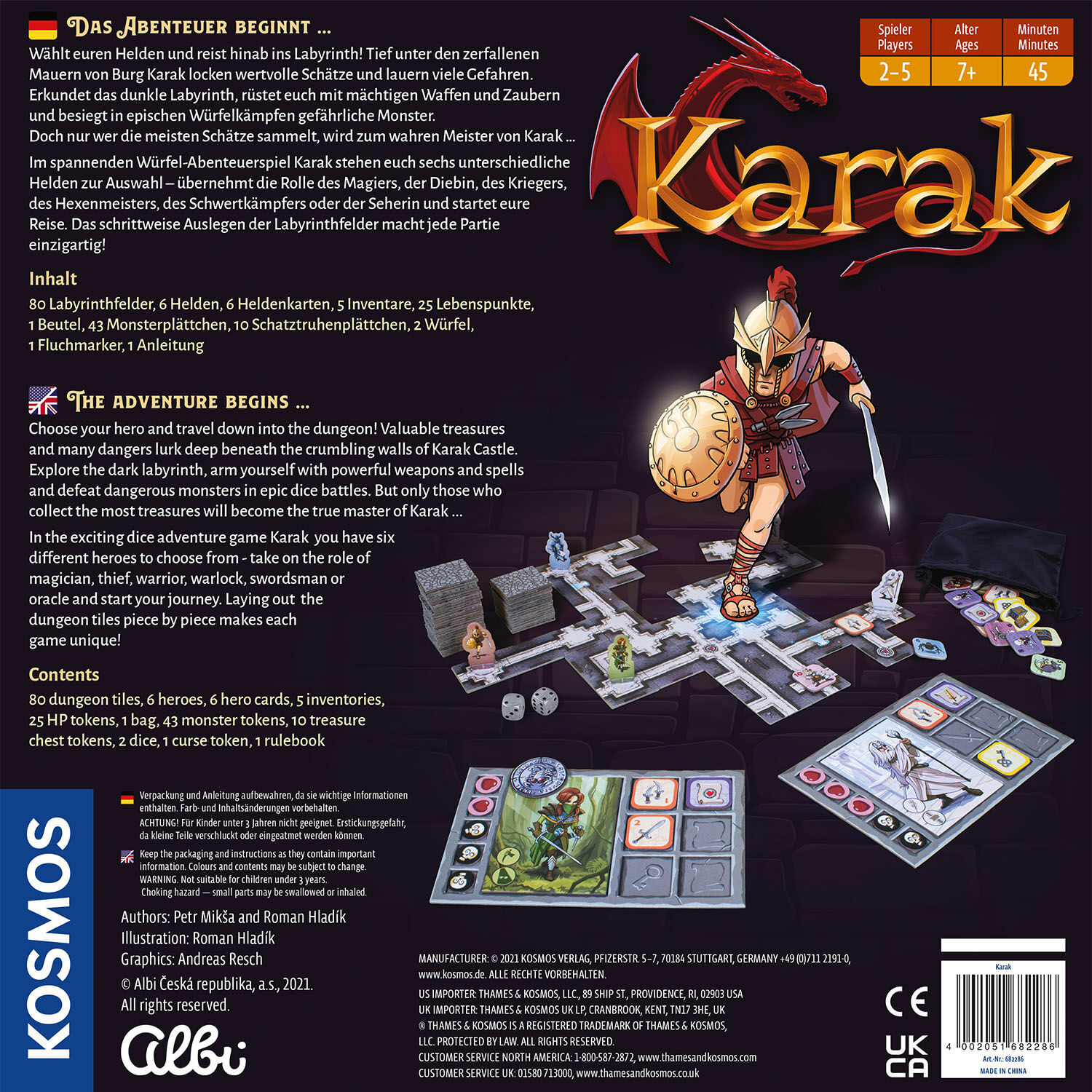 Spiel KOSMOS "Karak", bunt, Spiele, Kinder, Spiel