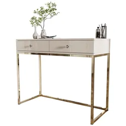 KONSOLE Glamour auf goldchrom Gestell mit Kristallgriff