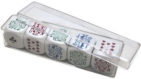 Boite 5 Dés de Poker 18mm - HOT Games
