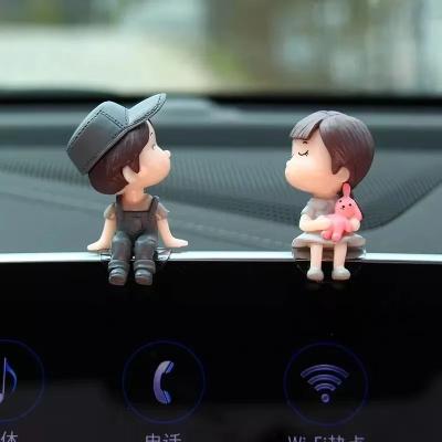 Inspired Finds Car Interior Cute Cartoon Balloon Ornament Dashboard Decoration For Couples (1 2 Pcs) gray Outfit Couple