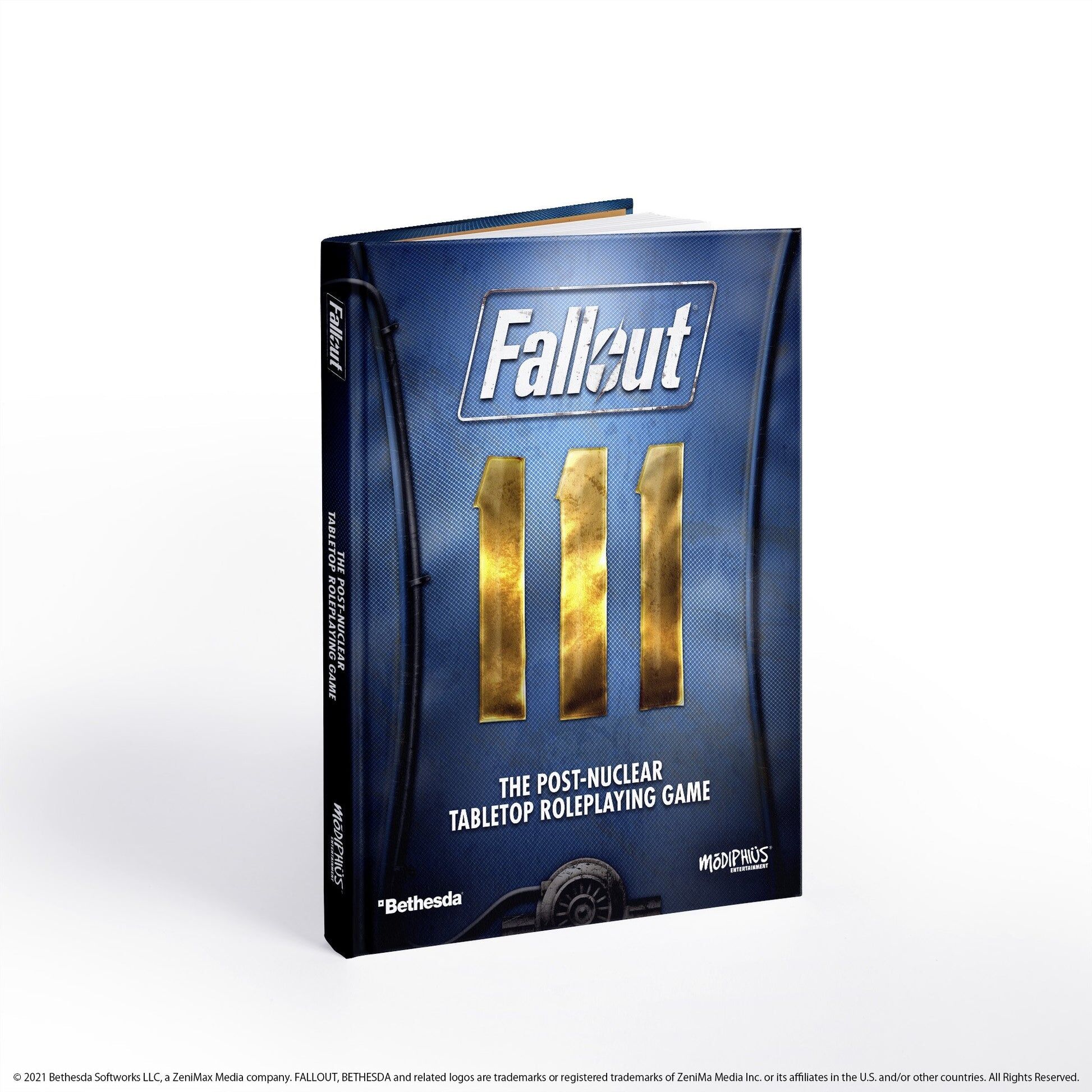 Fallout: The Roleplaying Game Core Rulebook by Modiphius Entertainment, Official Tabletop RPG, 438-Page Hardback, 2d20 System