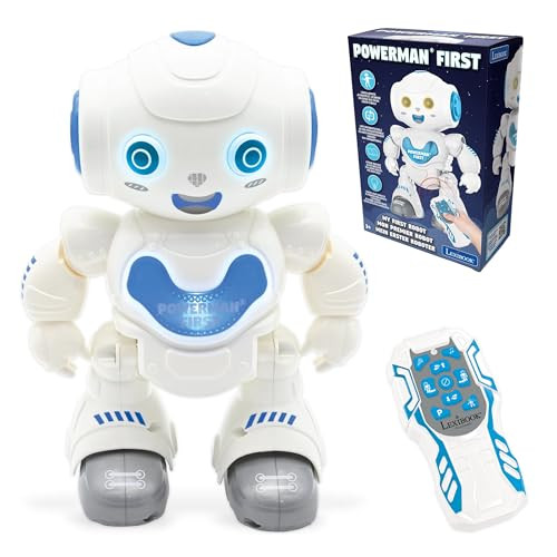 Lexibook Powerman First interactieve leerrobot wit/blauw ROB16LXB