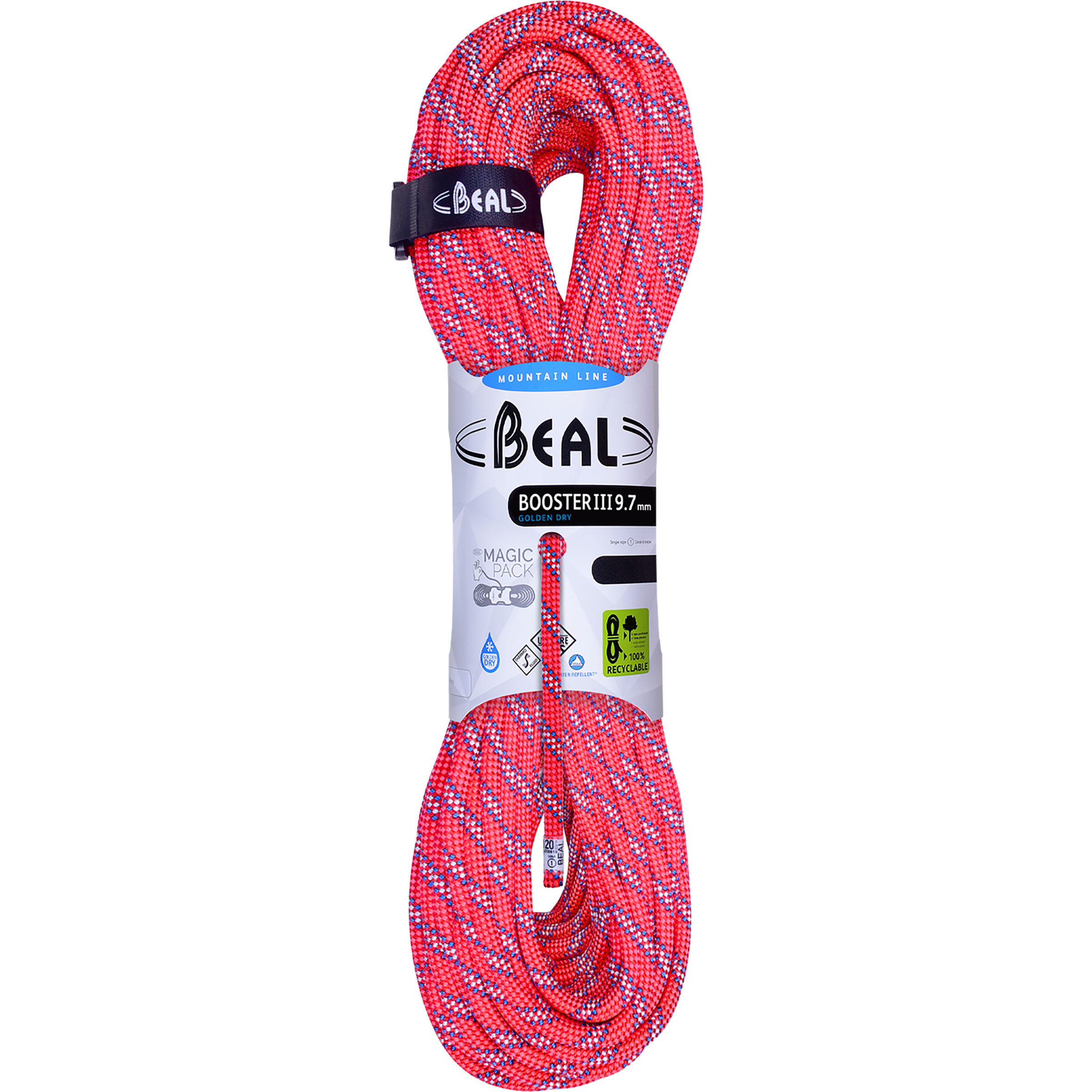 Beal Booster III 9,7mm GoldenDry Kletterseil Kletterseile orange Größe 70M Alpinklettern | Sportklettern