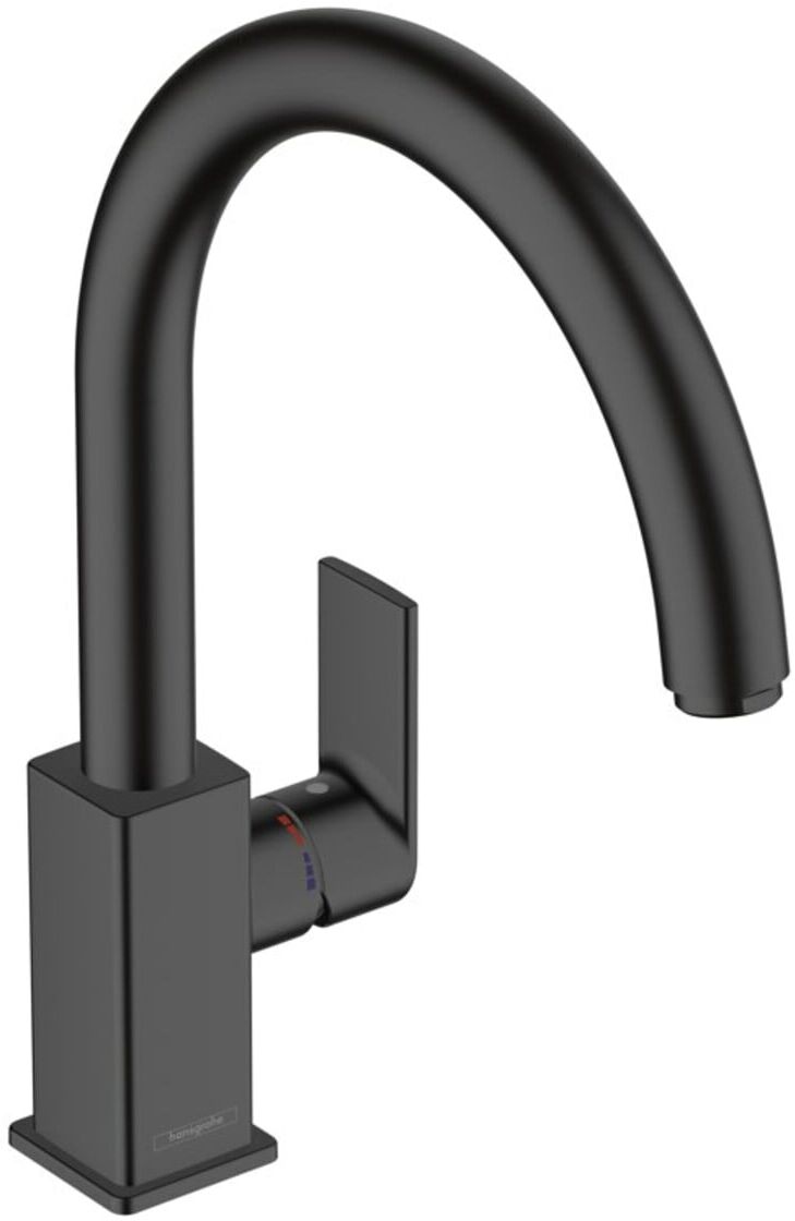 Hansgrohe Spültisch-Einhebelmischer 210 Vernis Shape M35 1jet, mattschwarz (71871670)
