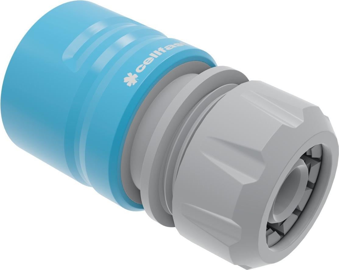 Cellfast 50-630 slangstuk, 5/8 inch - 1/2 inch, blauw/grijs