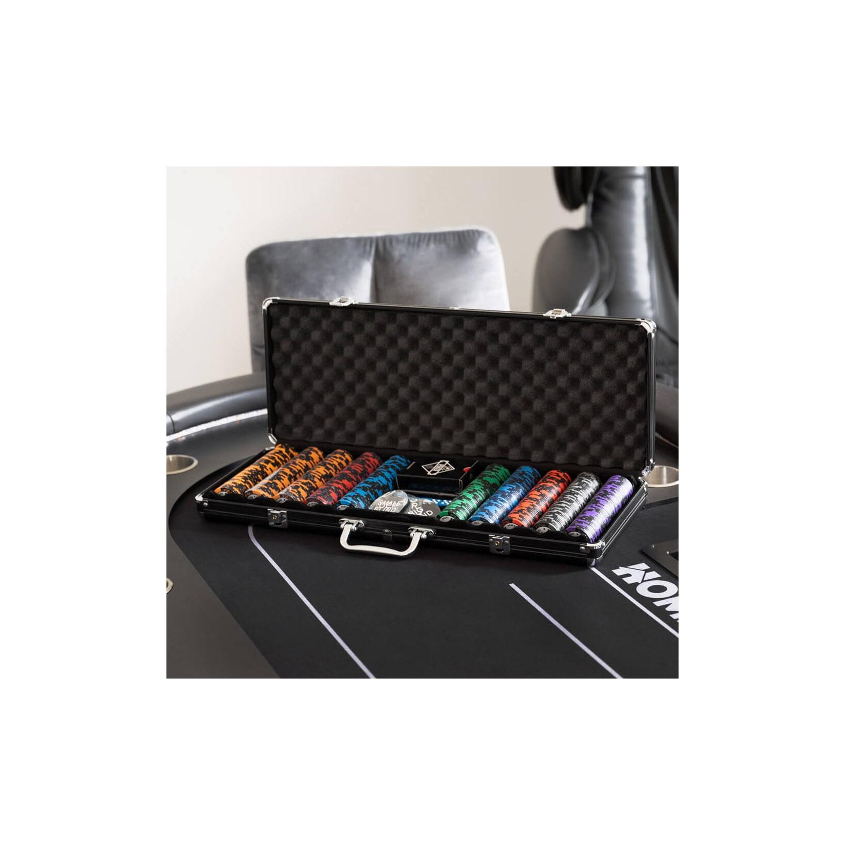 HOME DELUXE Pokerkoffer mit 500 Chips á 14g NO LIMIT