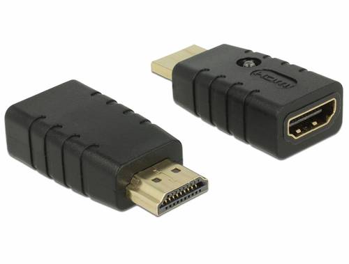 Delock 63320 HDMI EDID Emulator [1x HDMI-Stecker - 1x HDMI-Buchse] Schwarz 4K UHD
