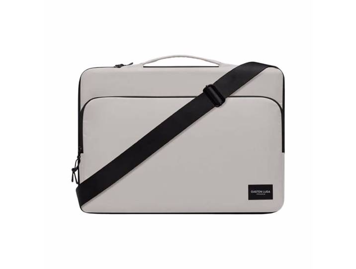 Gaston Luga Däsh Cushioned Briefcase 16  Taupe Laptop Tasche