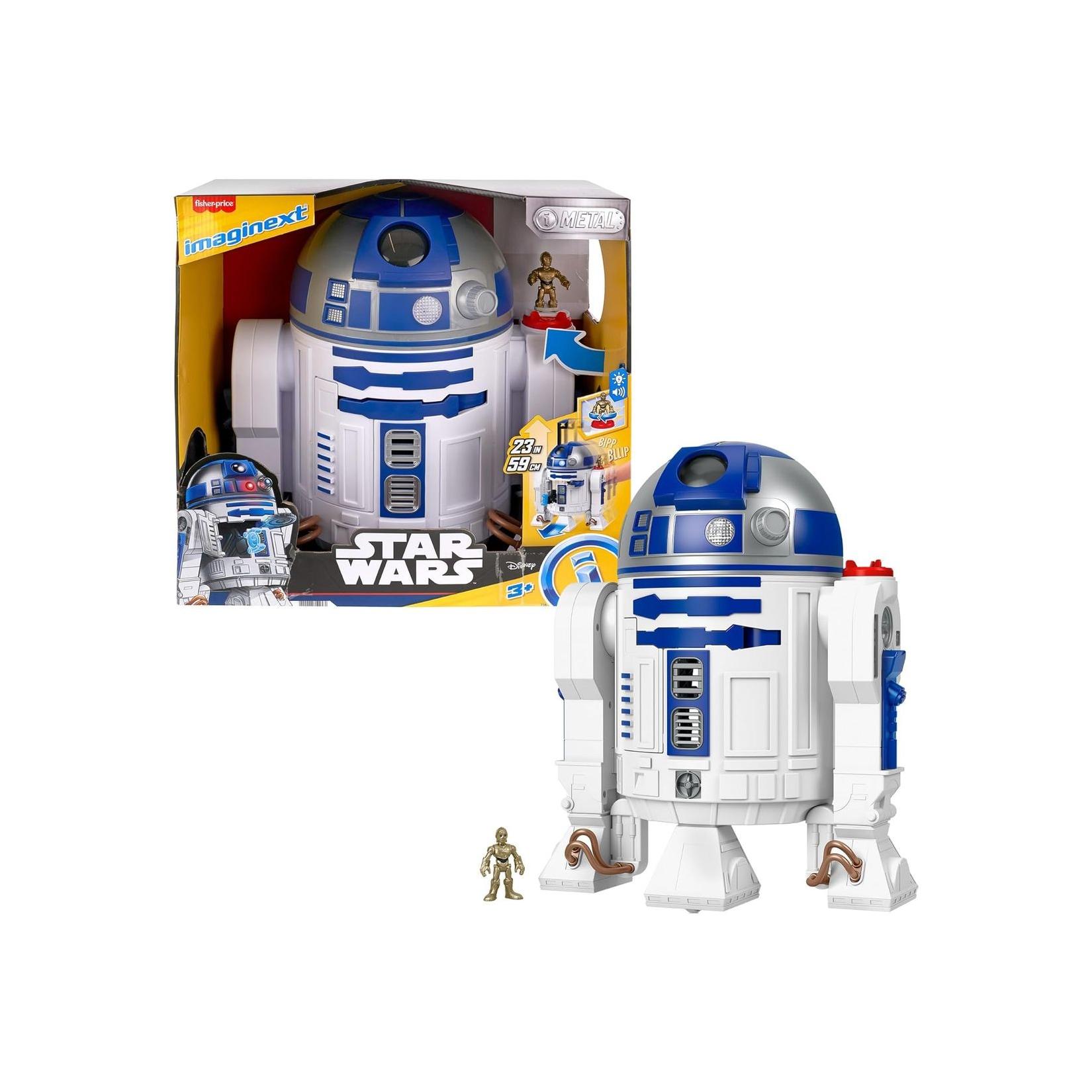 Mattel HXG52 - Fisher-Price - Imaginext - Disney Star Wars - R2-D2, Spielfigur mit Sound & Licht