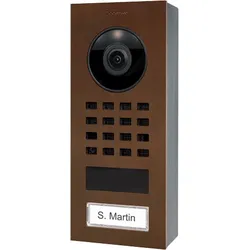 DoorBird D1101V Aufputz IP Video Türsprechanlage – Echte Baubronze