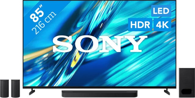 Sony Bravia 3 II Led TV 85 inch en Sony Bravia Theatre System 6 Zwart
