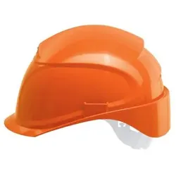uvex airwing B-S Schutzhelm mit Lüftung - konvent. Innenaustattung - gekürztem Schirm orange 51 cm - 61 cm - 9762221 - orange