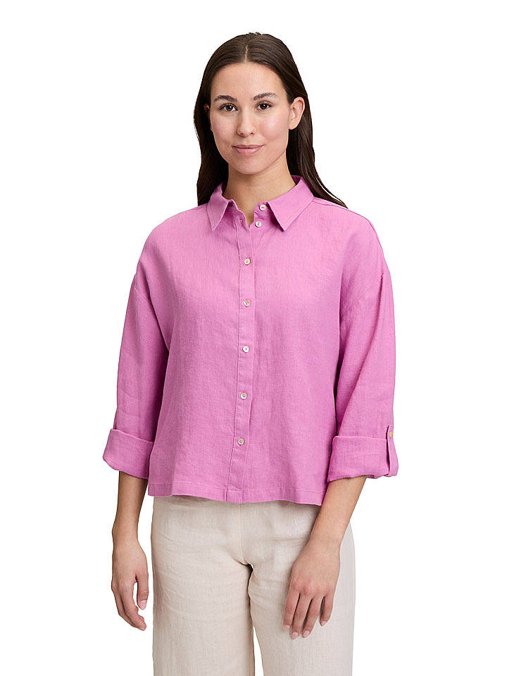CARTOON Leinen-Hemd in Pink - 44
