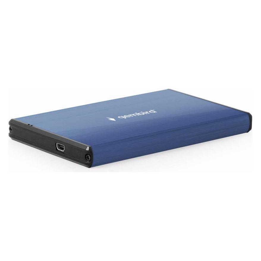 Gembird EE2-U3S-3-DB USB 3.0 2.5" HDD enclosure brushed aluminum deep-mėlynas (2.5") (EE2-U3S-3-DB)