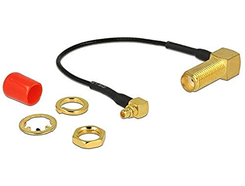Delock Ant. SMA 90° naar MMCX 90° adapter, 10 cm, 89626