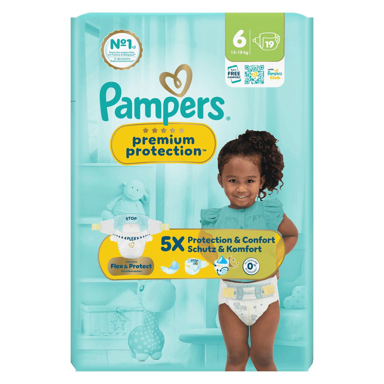 Pampers Premium Protection Gr.6 Extra Large 13-18kg Windeln Singlepack 19 Stück (Gr. 6, 19 Stk.) (66627470)
