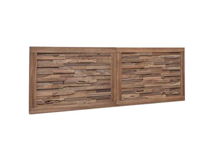 Makastle Bettkopfteil Massivholz Teak Natur 140x55 cm Wandmontage