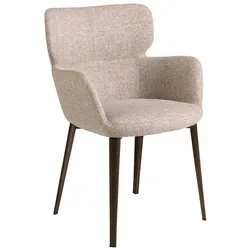 AC ANGEL CERDA Angel Cerdá  Brauner marmorierter Stoffstuhl 4104C