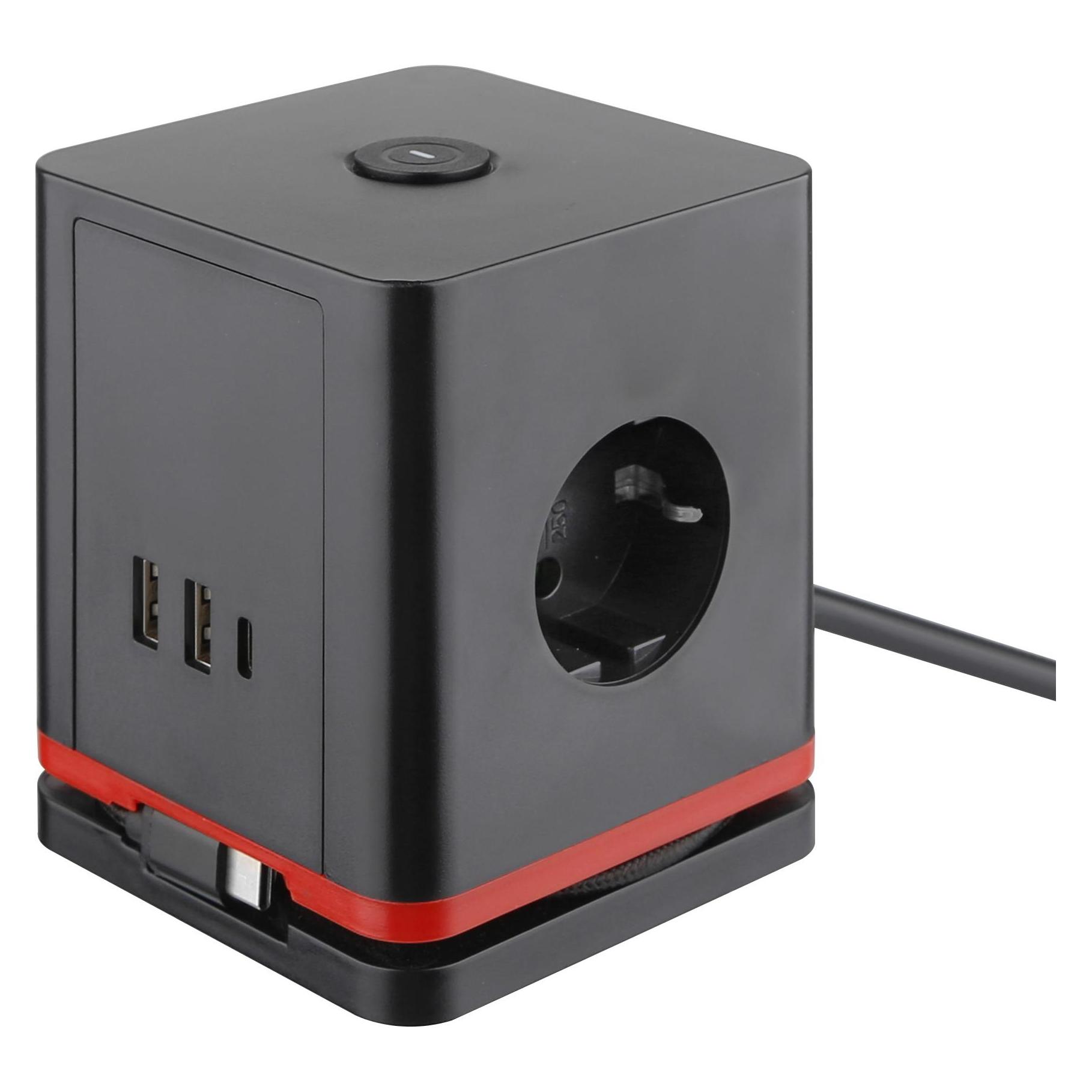 Olympia Steckdosenwürfel IOIO SW 1000 (3x, USB-A, USB-C, 1.50 m) (41213)