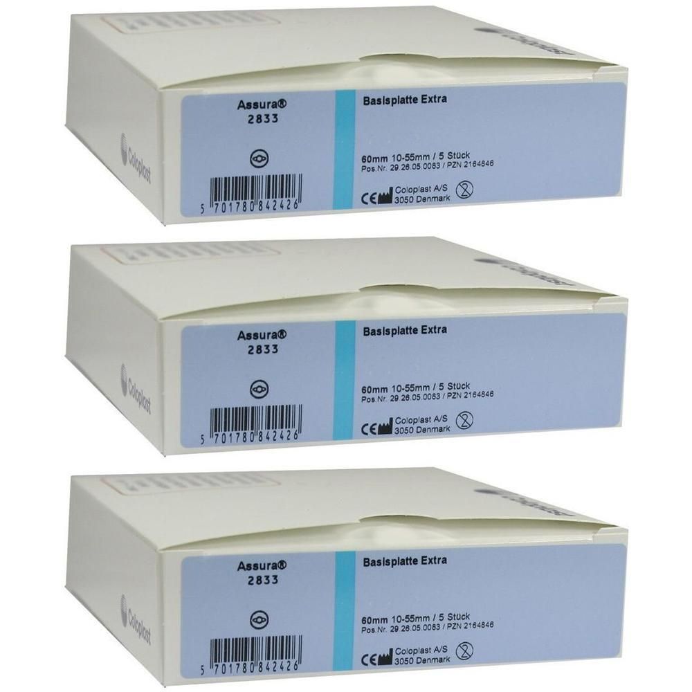 Assura Basisp.RR60 10-55mm m.Gürtelb. x3 3x5 St Basisplatte