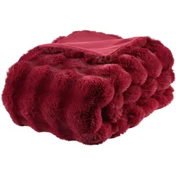 Felldecke Bella Rot ca. 130x180cm