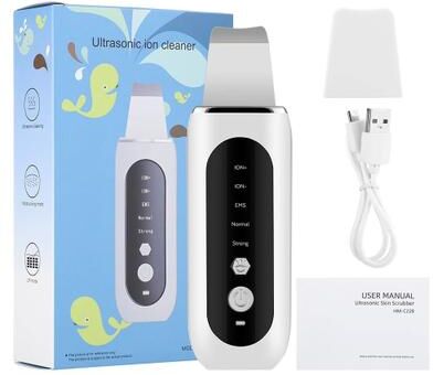 Uplift Picks Ultrasonic Skin Scrubber LED Blackhead Remover And EMS Face Lifting Device machine