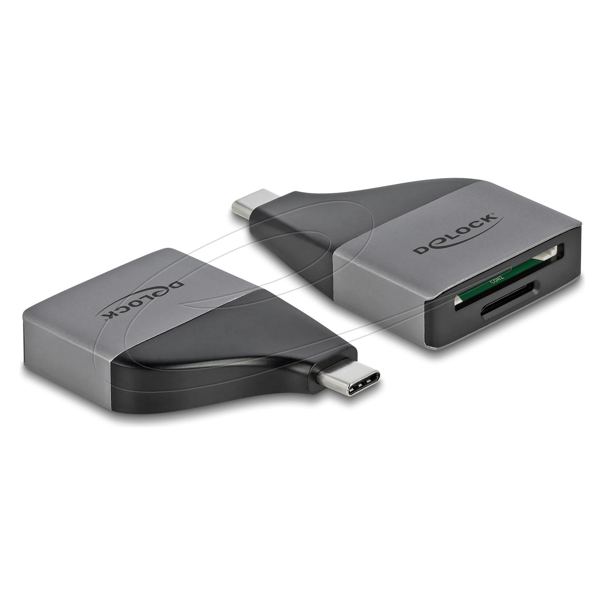 Delock USB-C Card Reader (USB, USB 3.0, USB-C, USB-C 3.2 Gen 1) (64117)