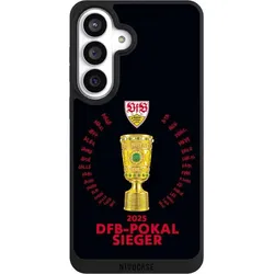 Nivocase Handyhülle für Samsung Galaxy S26+ Hülle NIVOpure Case Schwarz Offizielles Lizenzprodukt Pokal VfB (Samsung Galaxy S26+), Smartphone Hülle, Schwarz