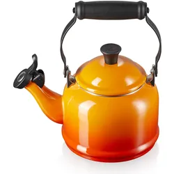 Le Creuset Fluitketel Demi - Oranjerood - 1.1 liter - inductie geschikt -, Wasserkocher, Orange, Rot
