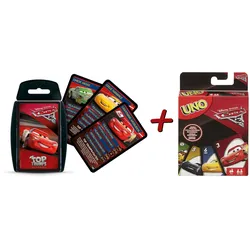 Cars 3 Kartenspiel 2er Set (Top Trumps + UNO)