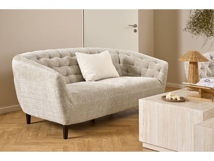 3-Sitzer Sofa Beige Strukturstoff Jula 191 x 78 x 84cm Modern
