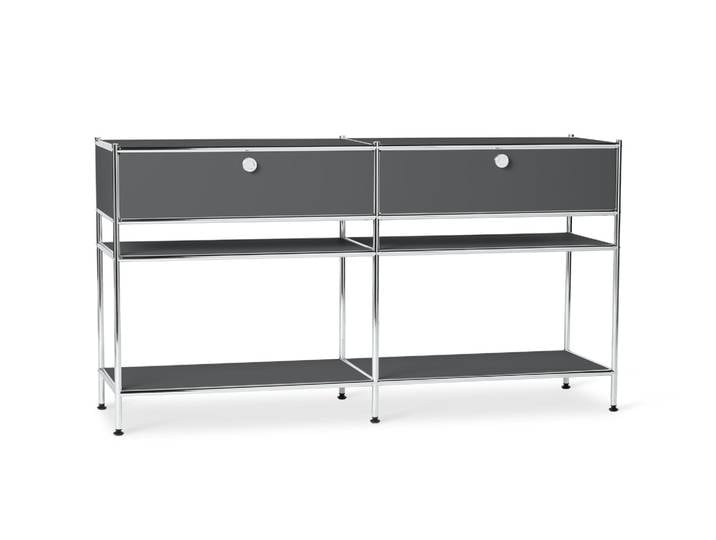 Tchibo - Konsole Metall »Cn3« mit 2 Schubladen - 152x40x82cm - chrom -