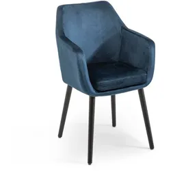 Stuhl Nancy Stoff Blau