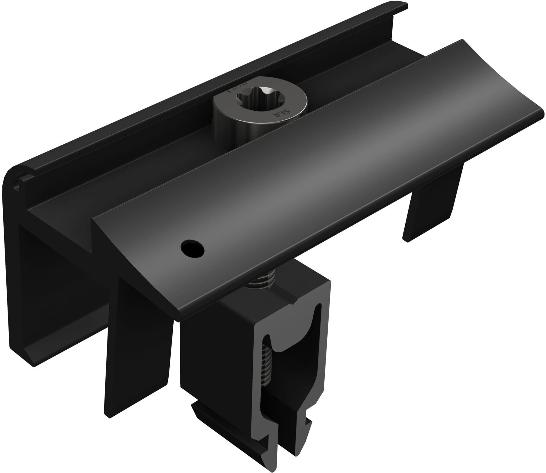SL Rack Endklemme 96163-01 schwarz eloxiert)