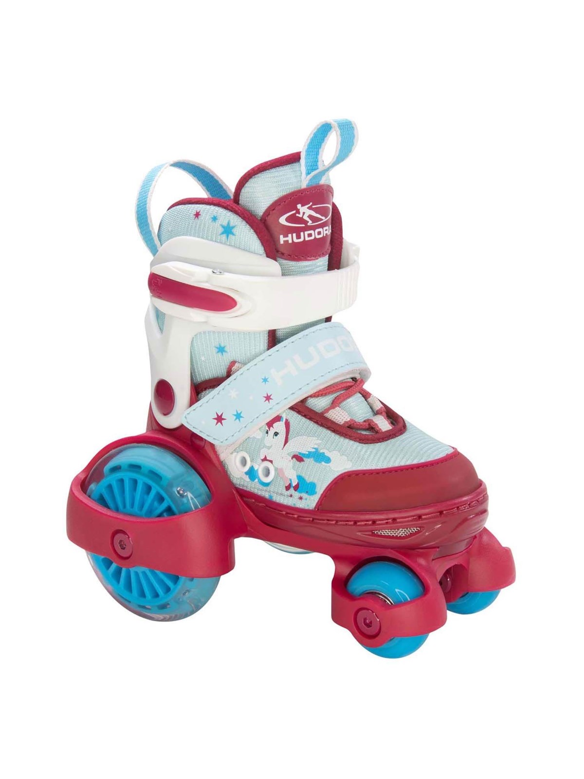 Hudora Roller Skates My First Quad LED Unicorn Size 30-33