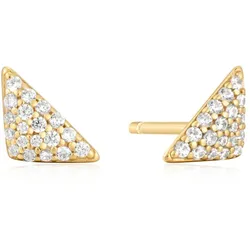 ANIA HAIE - STUD EARRINGS - Triangular Pavé - gold