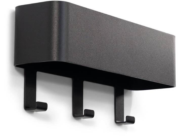 Spinder Design kapstok Dax Play 3 - Zwart - 3 haken - Staal
