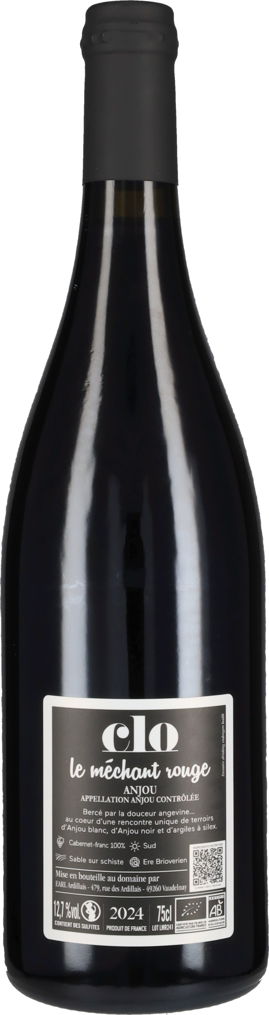 Anjou Rouge 'Le Mechant Rouge' Domaine Clo 2024