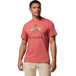 COLUMBIA Herren Shirt CSC Seasonal Graphic Tee, Größe XL in Rot Rot